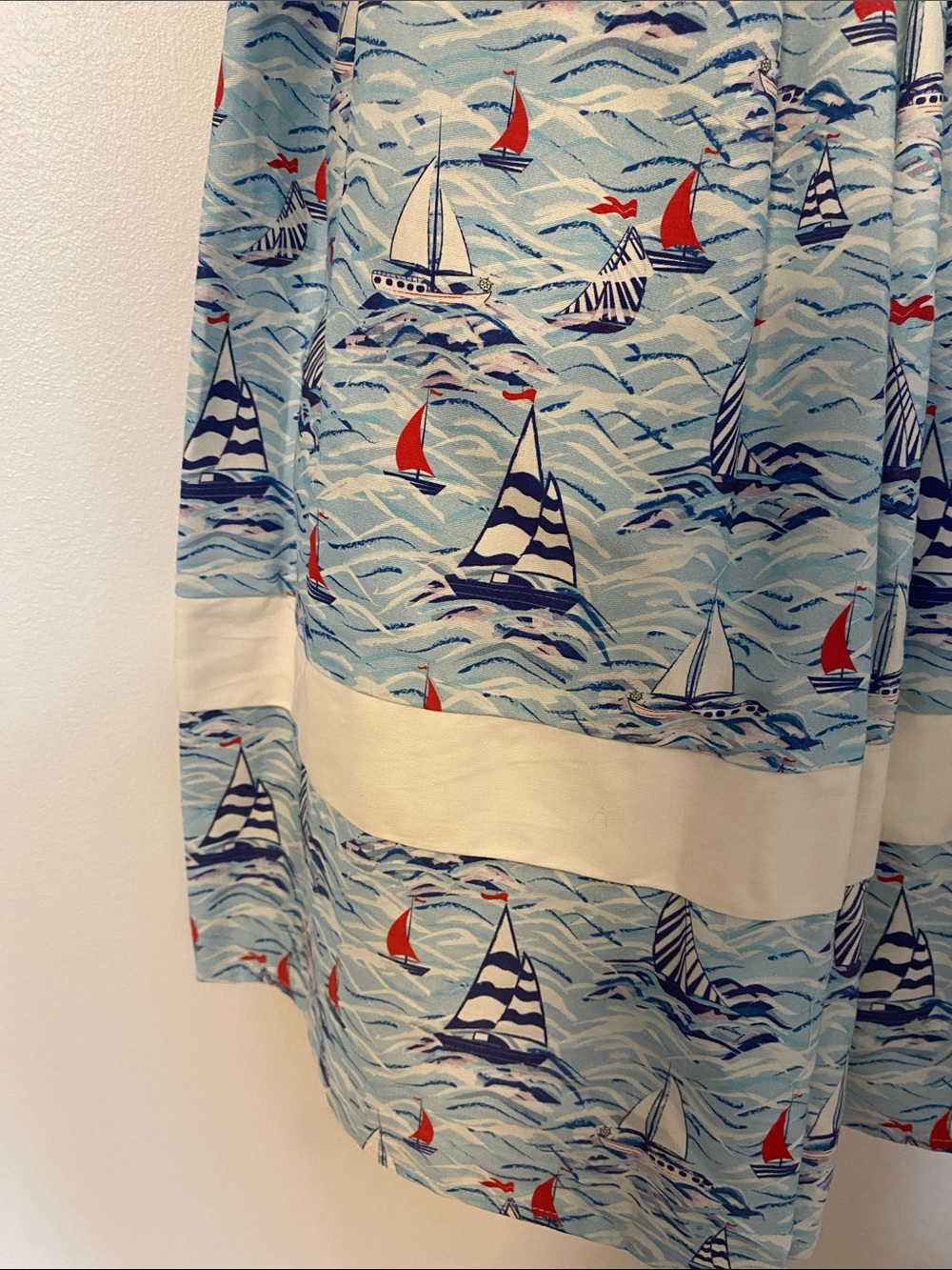 Unique Vintage Sailboat/Nautical Print dress - Picture 5 of 13